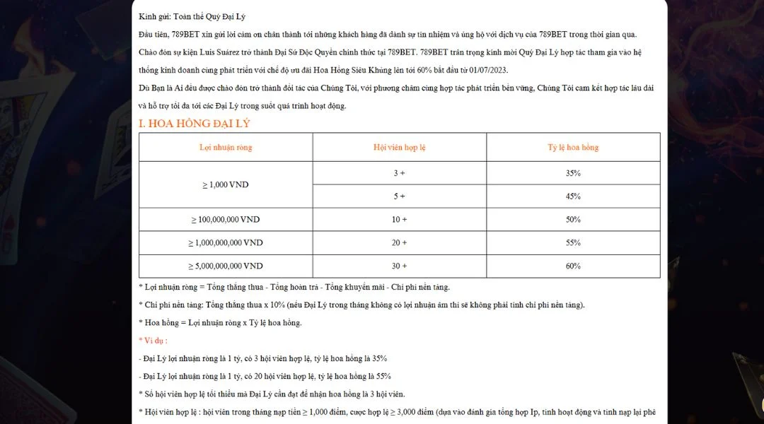 Lợi Ích Khi Làm Đại Lý 789BET